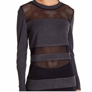 ALO Yoga Gray and Black Women's Top